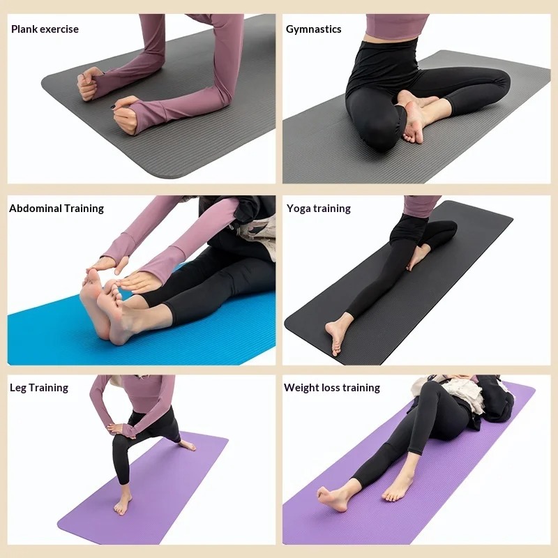 Pilates Yoga Mat Thickness - 특대형 논슬립 요가매트 충격흡수 초광폭 필라테스