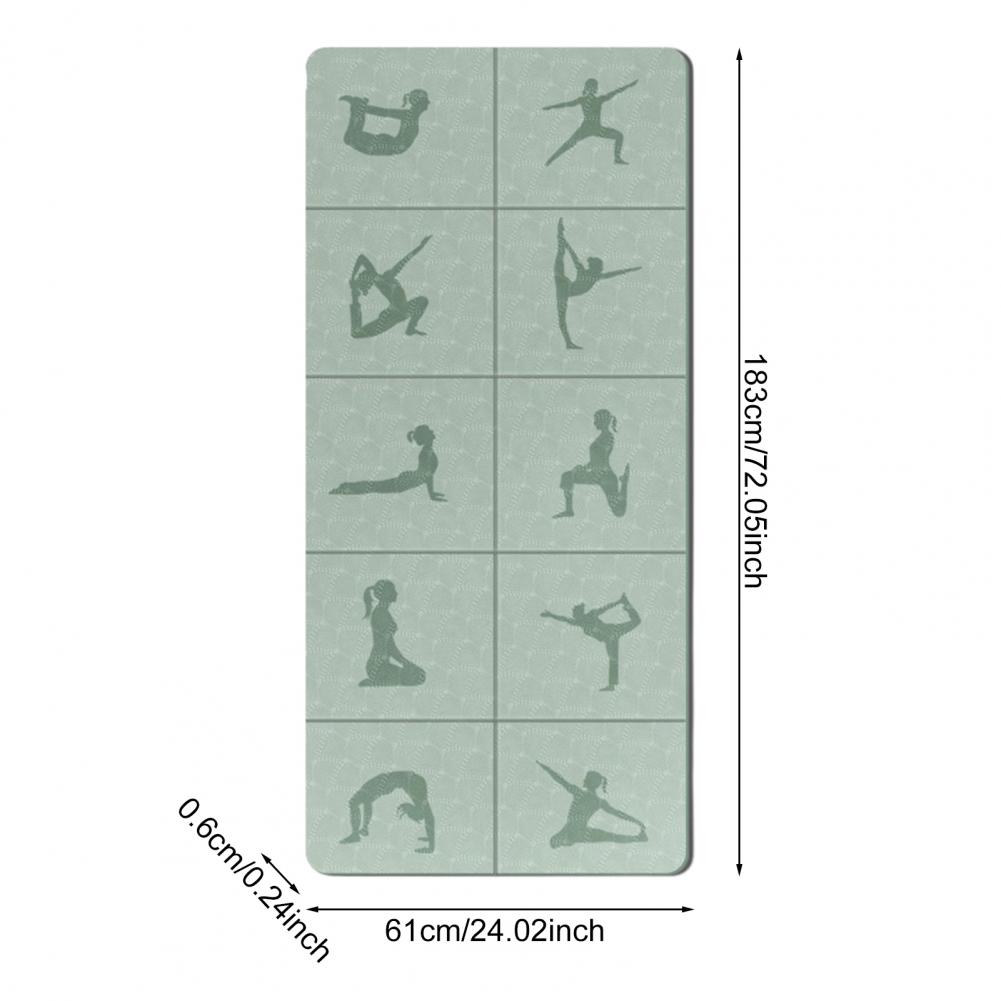 Pilates Yoga Mat Thickness - 접이식 요가 매트, 휴대용 여행용 두꺼운