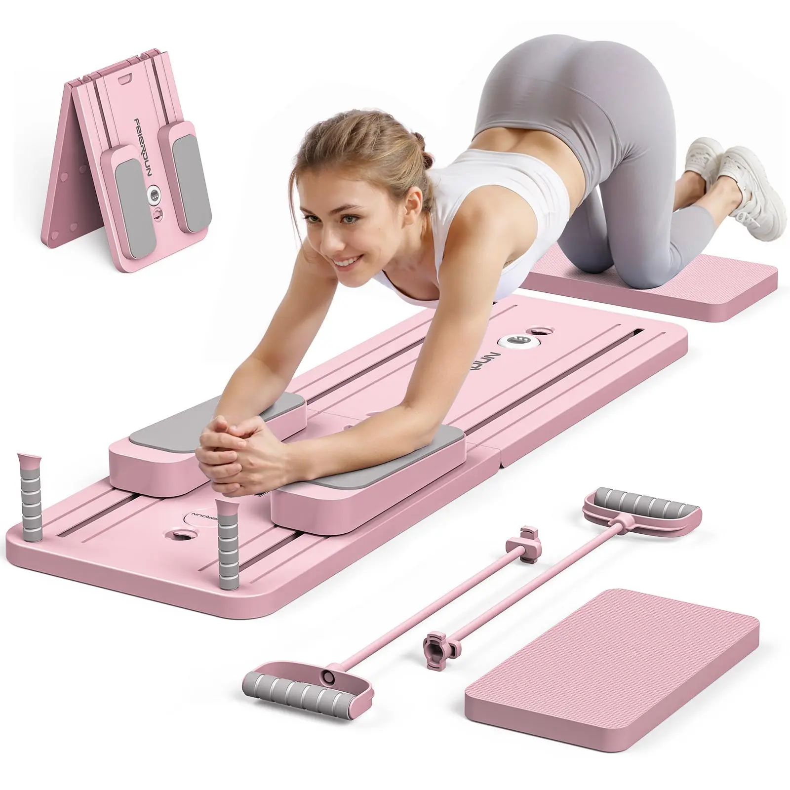 Pilates & Yoga Elastic Band - 접이식 필라테스 보드 다기능 복부 코어