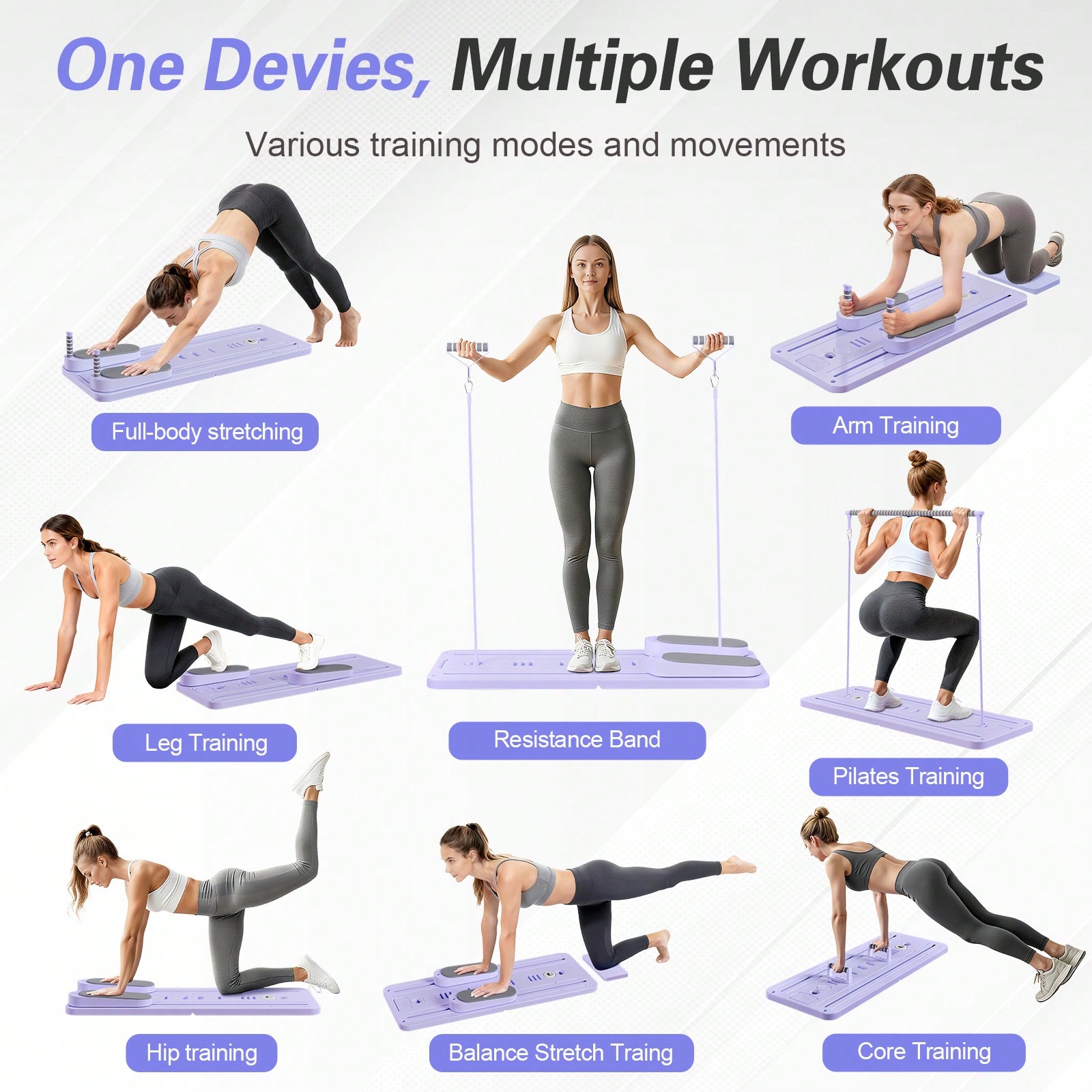 바가 있는 필라테스 리포머, 휴대폰 거치대가 있는 필라 - Pilates & Yoga Elastic Band 리뷰 및 가격