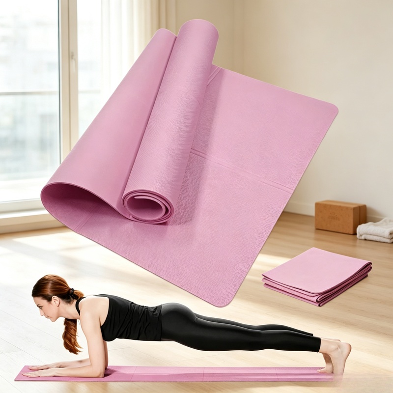 4mm 두께의 미끄럼 방지 요가 매트, 휴대용 땀 흡수 - Pilates Yoga Mat Thickness 리뷰 및 가격