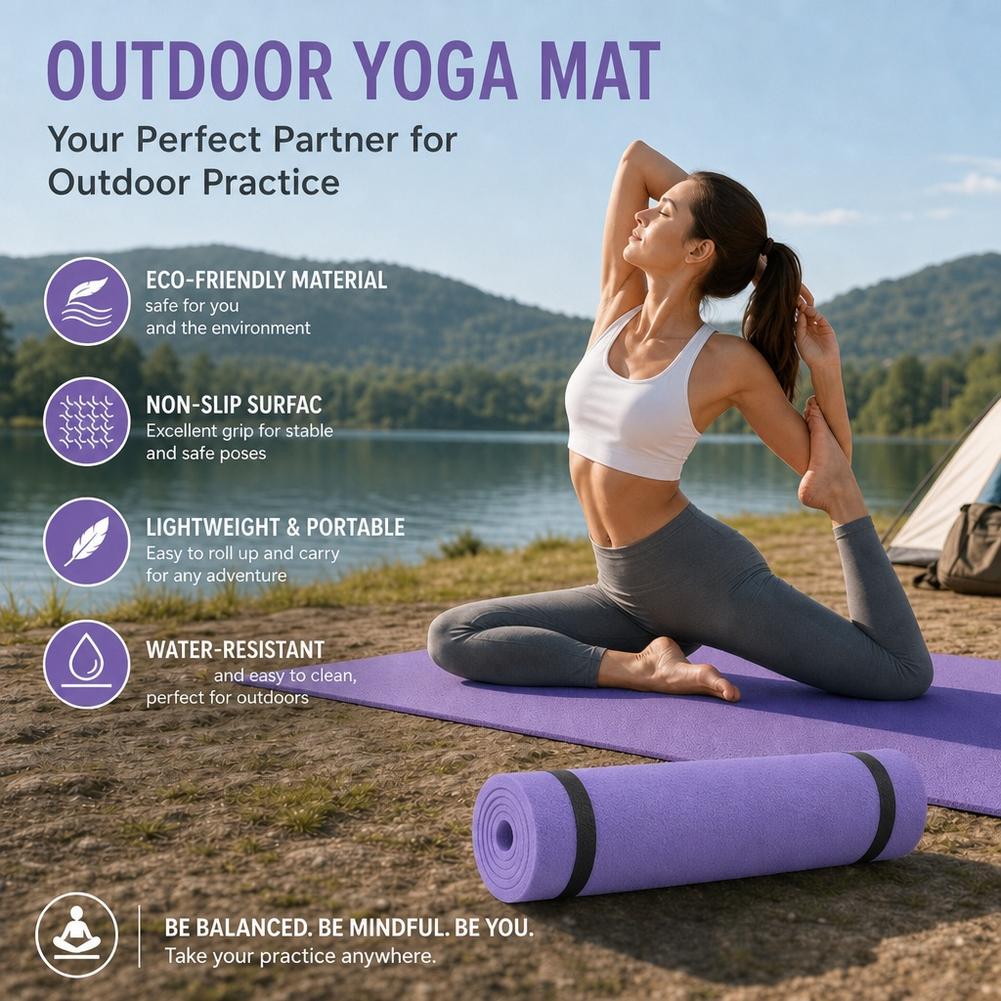 6mm 두께의 요가 매트, 미끄럼 방지 기능, 야외용, - Pilates Yoga Mat Thickness 리뷰 및 가격
